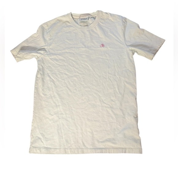 Scotch & Soda Crew Neck T Shirt Mint Green Logo Casual Short Sleeve Tee Cotton - Picture 4 of 14